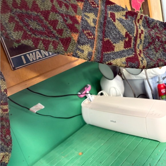 Sears Men's Crewneck Sweater - Multicolor Geometric - Picture 7 of 10